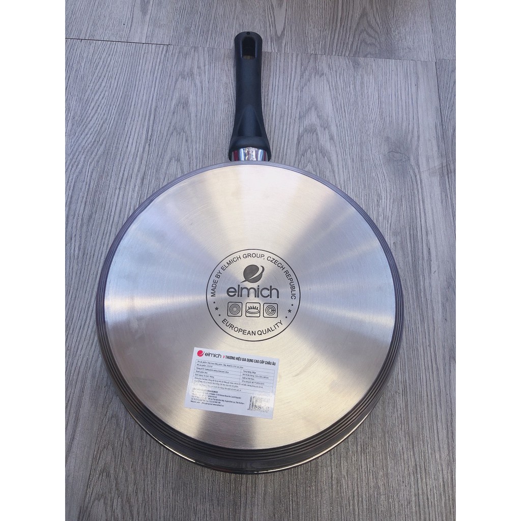 Chảo Elmich Inox chống dính 3 đáy Max B EL3767 size 24cm