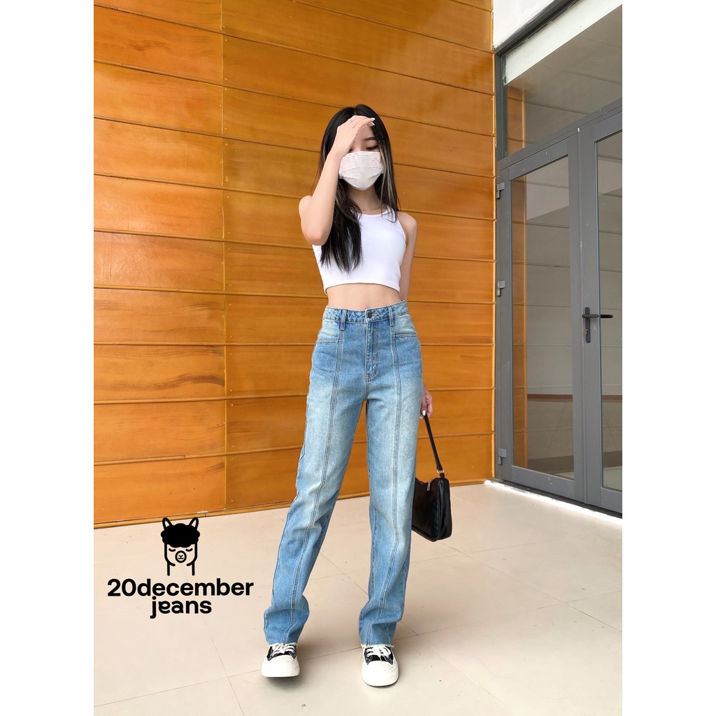 Quần ống suông MINA jeans 20decemberjeans mã 1026