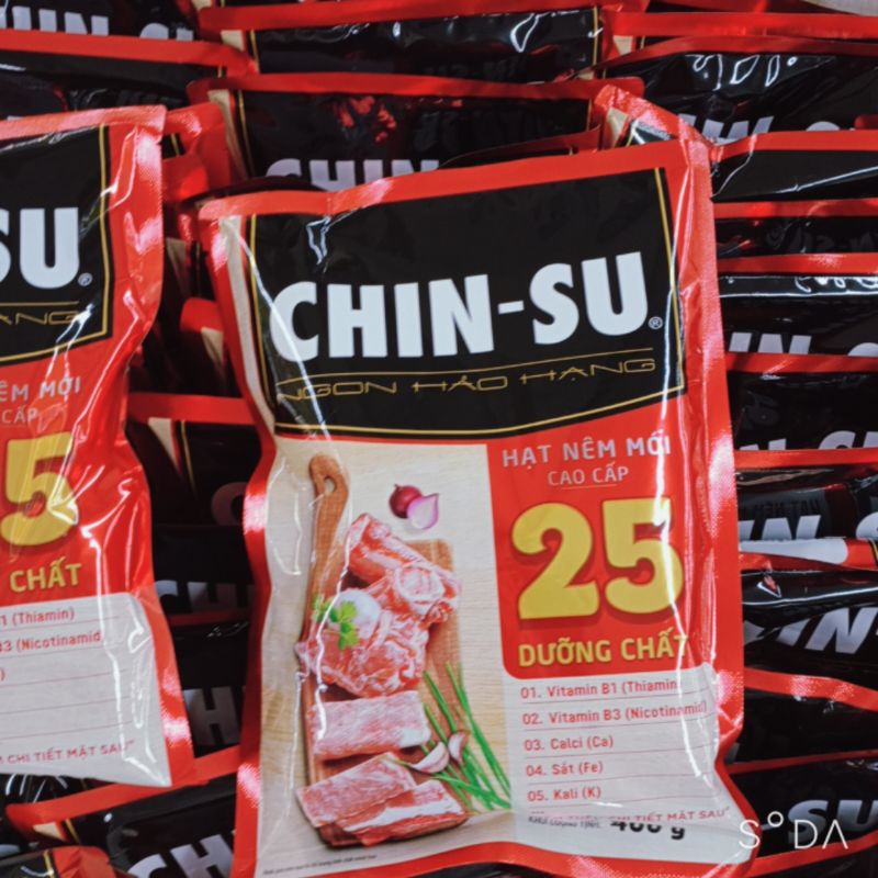 HẠT NÊM CHINSU 25 DƯỠNG CHẤT ( GÓI 400GR )