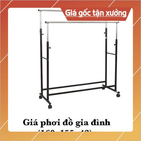 GIÁ PHƠI ĐỒ INOX GIÀN PHƠI QUẦN ÁO 2 TẦNG