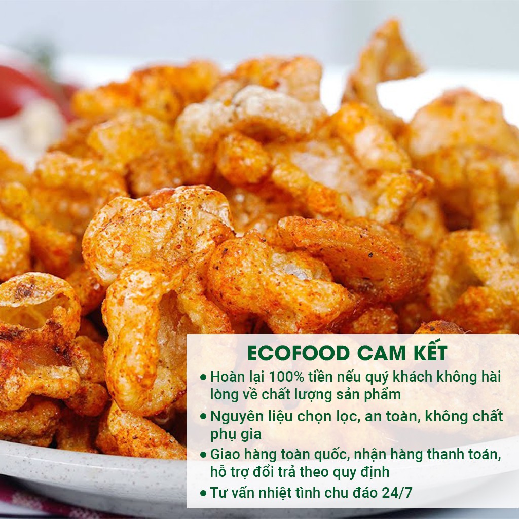 Da Heo cháy tỏi ớt chiên giòn 160G Ecofood - Loại 1 giòn thơm, đậm vị | BigBuy360 - bigbuy360.vn