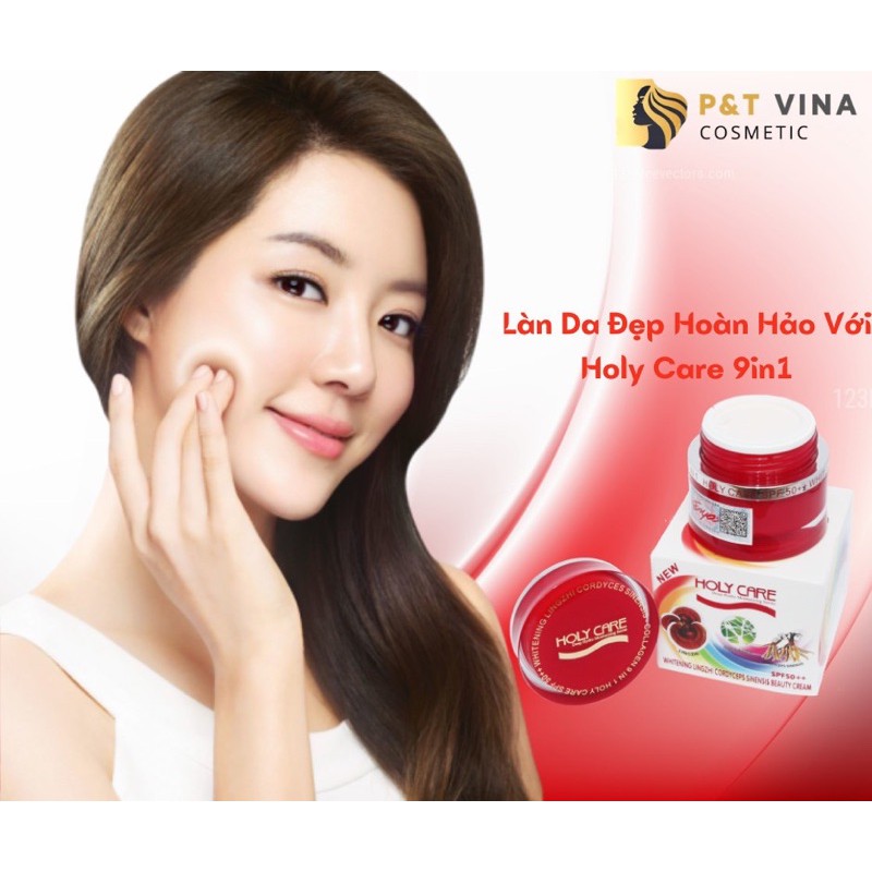 KEM DƯỠNG TRẮNG DA HOLY CARE TINH CHẤT ĐÔNG TRÙNG HẠ THẢO 9IN1