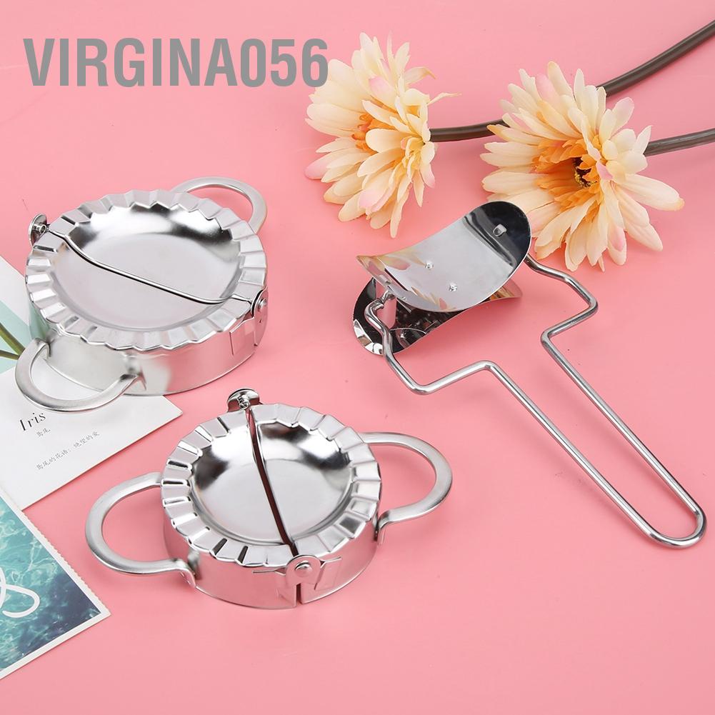 Virgina056 304 Stainless Steel Manual Dumplings Mold Dumpling Wrapper Making Kitchen Utensils