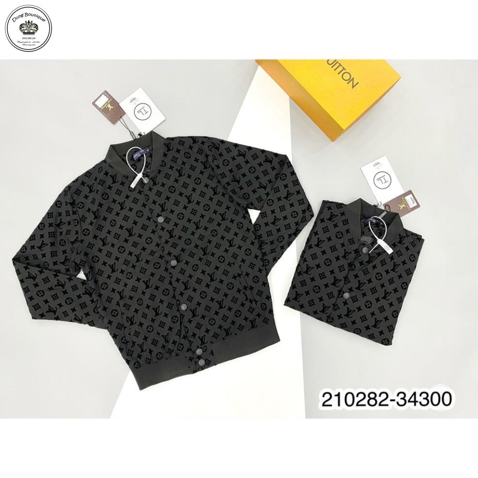 Áo khoác bomber nam Lv hoa nổi Cao Cấp - Áo khoác gió LV cho nam  ảnh thật shop chụp