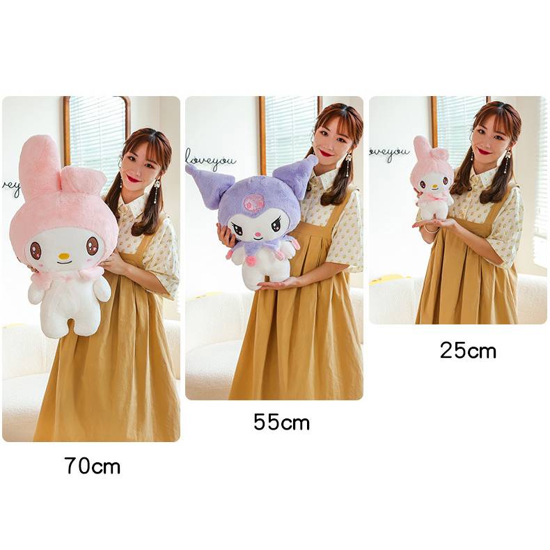 Thú Nhồi Bông Hình Sanrio Kuromi Mymelody Dễ Thương Cho Bé