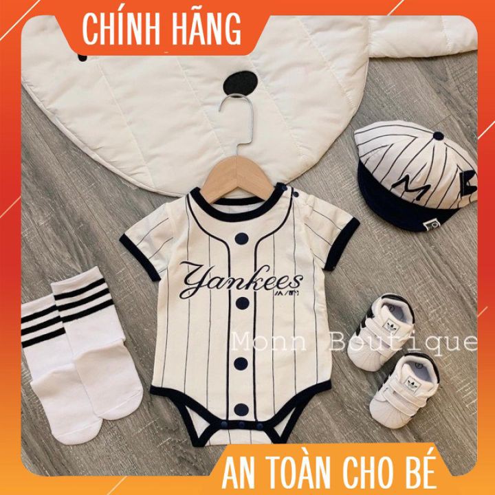 [𝑭𝑹𝑬𝑬𝑺𝑯𝑰𝑷] Body bóng chày cho bé. bộ cho bé trai. set trang phục body. đồ body cho bé