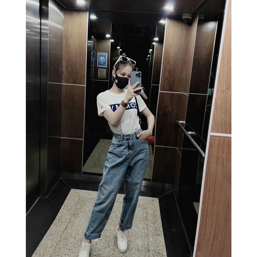 B179- ÁO PHÔNG NỮ TRẮNG CỔ TRÒN PHA THAN TO.NY