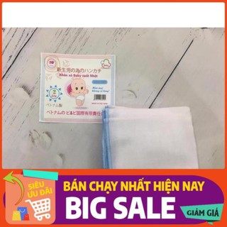 Combo Khăn sữa trắng 2 lớp gói 10 chiếc shop cầu giấy
