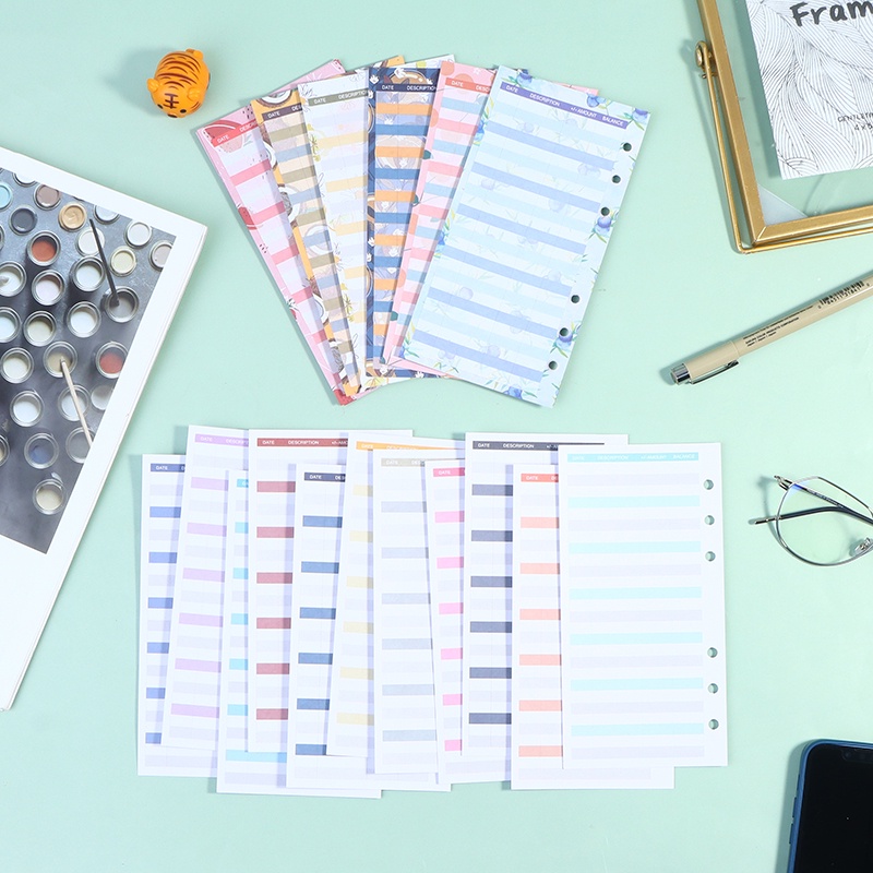 Set 12 Tấm Giấy A6 Hai Mặt Dùng Làm Phong Bì/ Lên Kế Hoạch