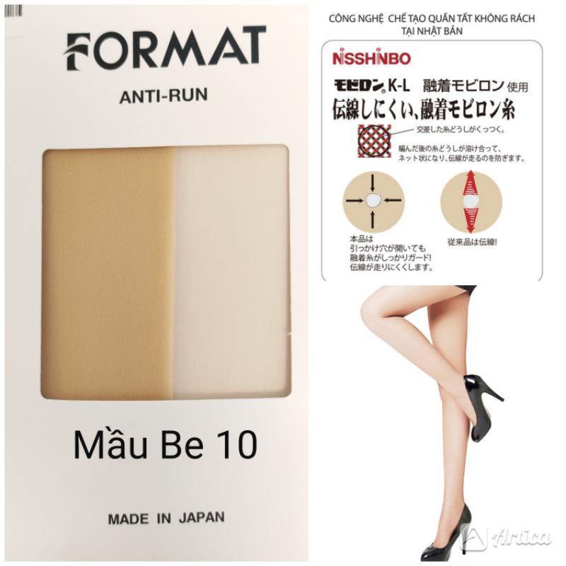 Quần tất không rách Format - Mầu Be sáng 10