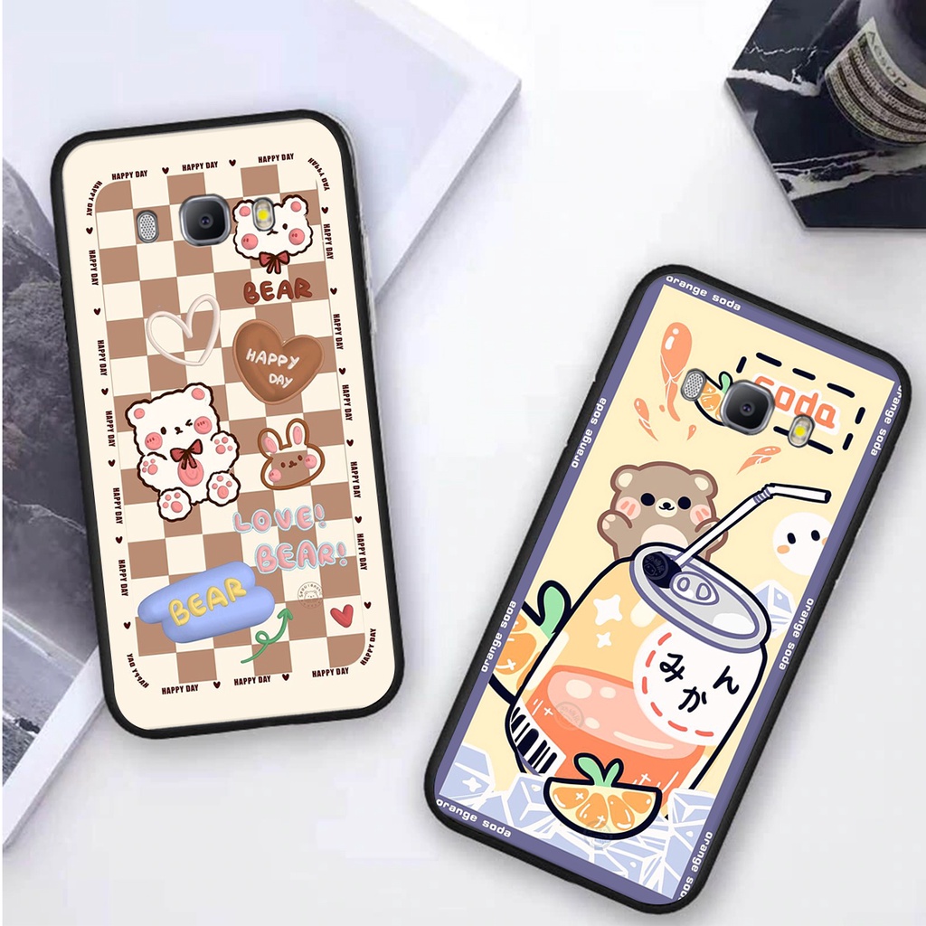 Ốp lưng Samsung J3 2016 / J5 2016 / J7 2016 in hình 3D GẤU cute be@r, soda, happy day cực hot ,thời thượng