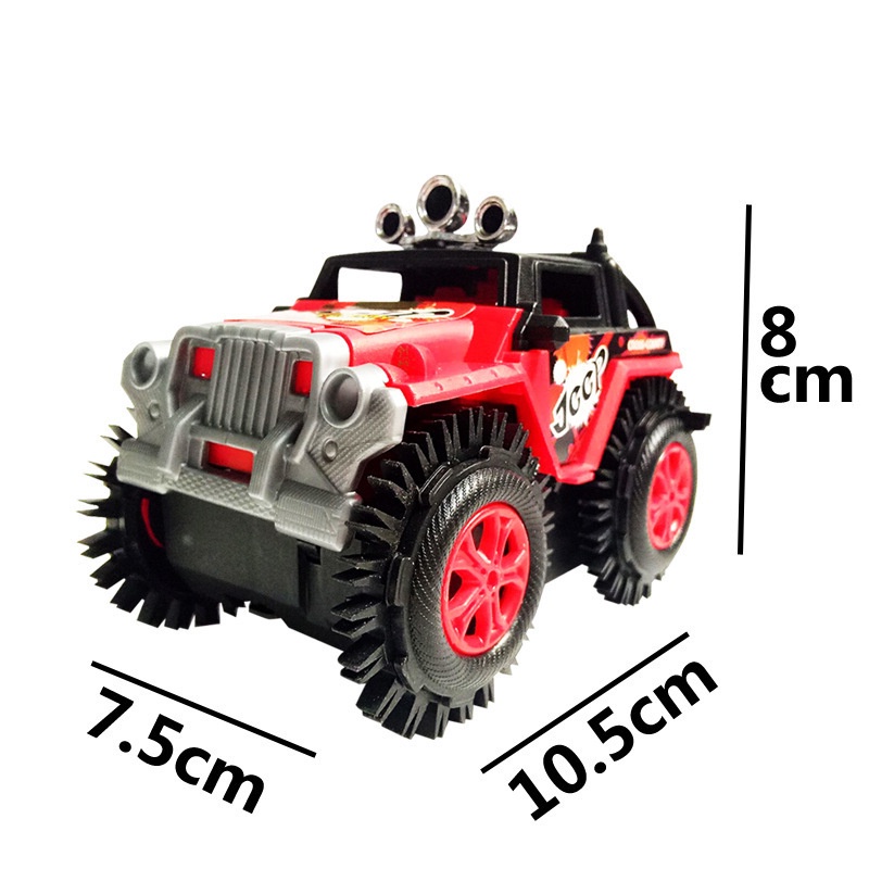 Xe Jeep đồ chơi ô tô cho bé chạy pin AA chi tiết sắc sảo, nhựa ABS an toàn cho người sử dụng (màu đỏ - chưa kèm pin)