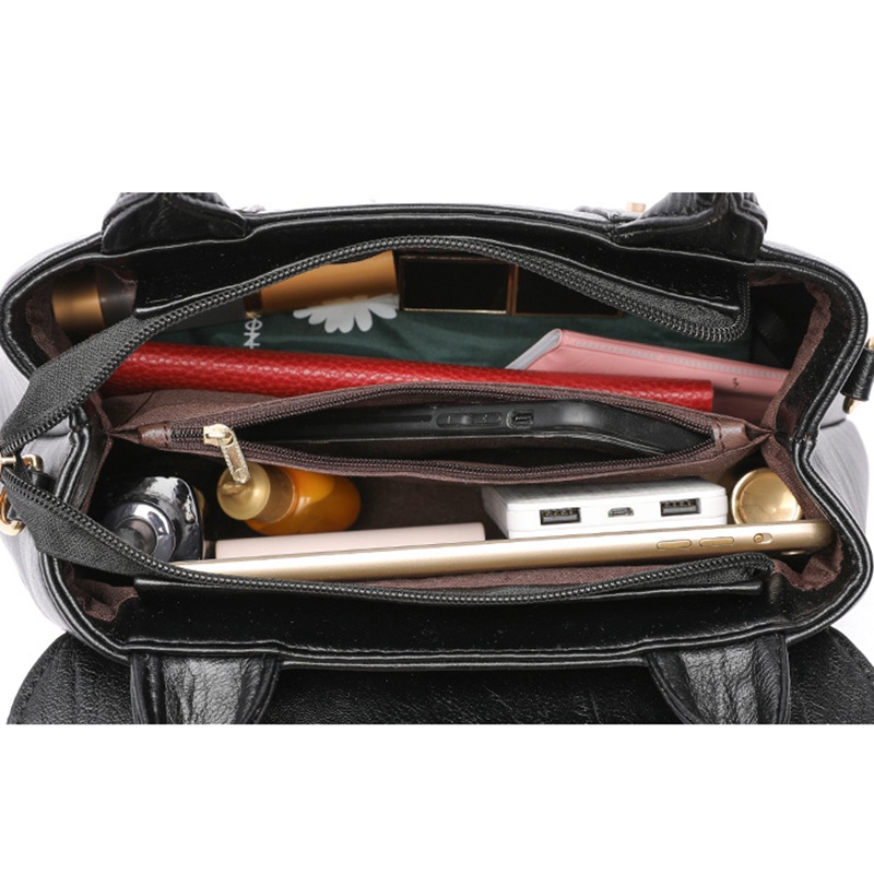 Túi đeo vai IELGY trơn màu họa tiết cá sấu hợp thời trang cho nữ