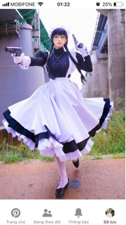 Mẫu cosplay cô hầu gái