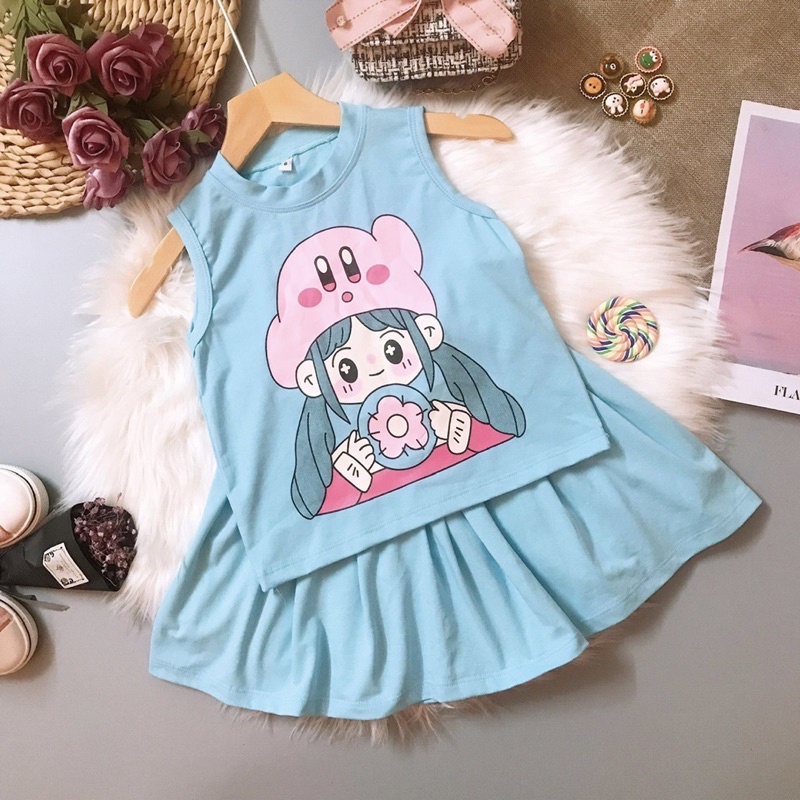 set váy sát nách siêu xinh cho bé 9-21kg