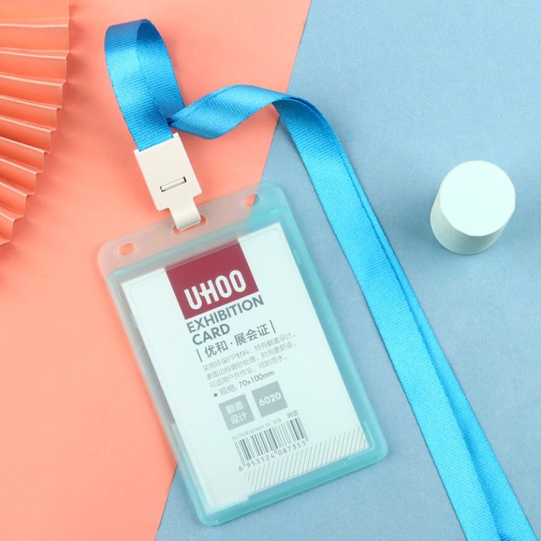 Thẻ đeo bảng tên nhân viên văn phòng nhựa cao cấp Ngang Dọc H204