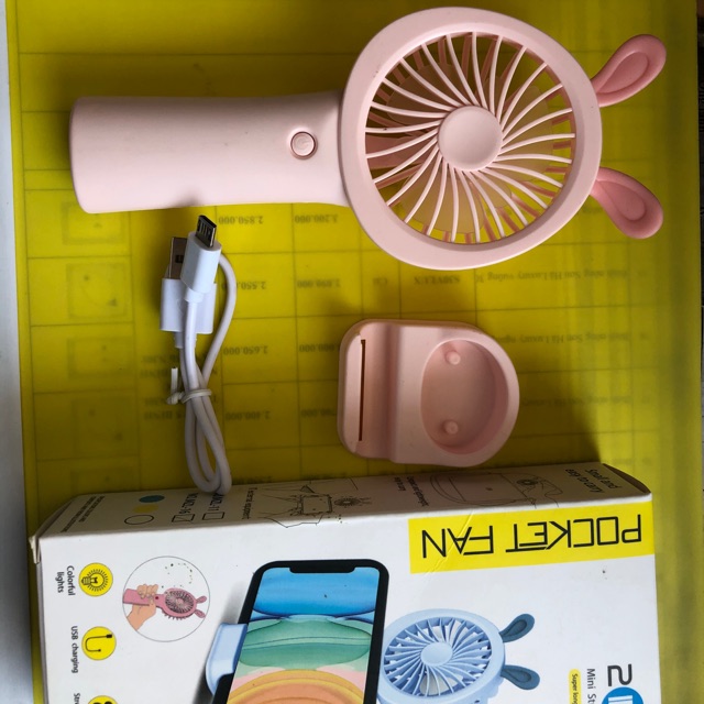 Quạt mini cầm tay tích điện