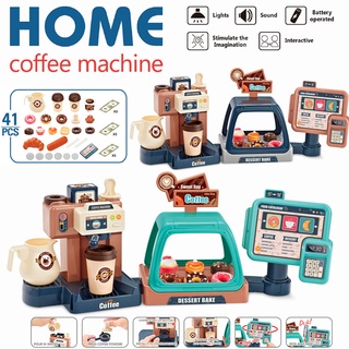 Set 41 món đồ chơi máy pha cà phê 3 trong 1 cho bé