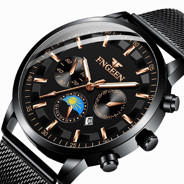 Đồng hồ nam chính hãng, Đồng hồ nam FNGEEN dây thép cao cấp không gỉ chính hãng 5123 - Aka Mart | BigBuy360 - bigbuy360.vn