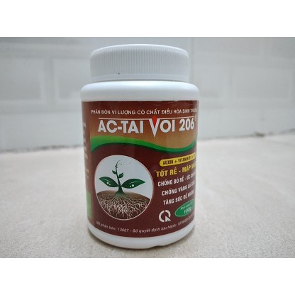 Phân Bón Vi Lượng TỐT RỂ MẬP MẦM AC - TAI VOI 206 Hũ 100g
