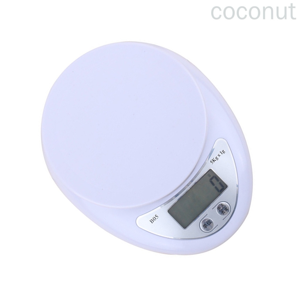 Cân Điện Tử 5kg / 1g Có Đèn Led Tiện Dụng Cho Nhà Bếp