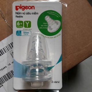núm ty thay bình cổ hẹp Pigeon size y   sx  01/2019