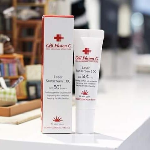 ( MINISIZE 10ML - CÓ SẴN) Kem chống nắng Cell fusion C Sunscreen 100 SPF 50 PA++++