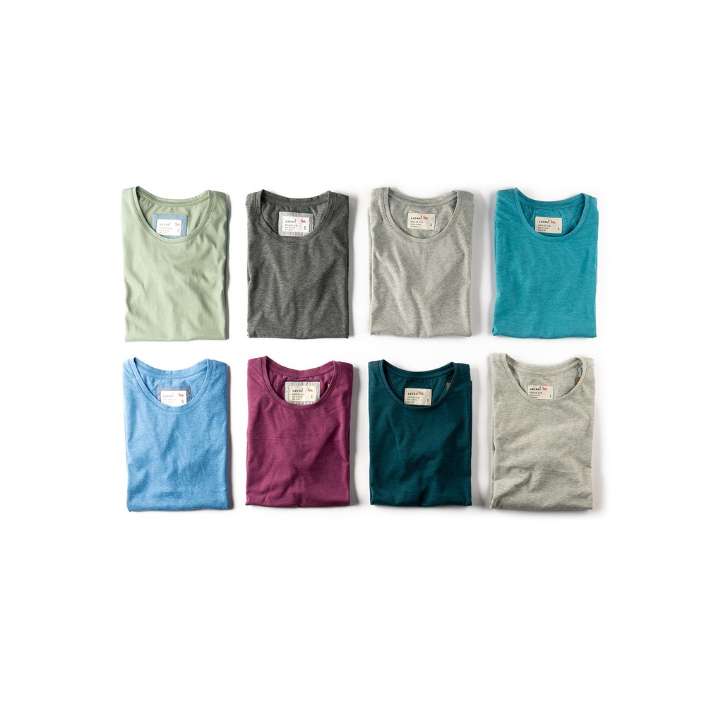 Áo thun nữ phông trơn Casual 1st cổ tròn tay ngắn cộc, 100% cotton thoáng mát, thích hợp đi làm, đi chơi, du lịch | BigBuy360 - bigbuy360.vn