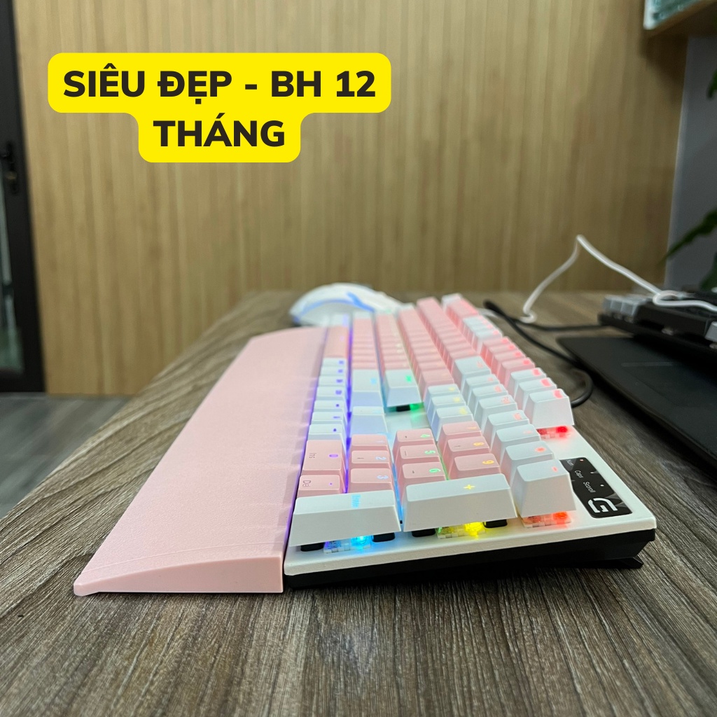 Bàn phím cơ gaming SPARTAN 3218 led RBG tích hợp 20 chế độ màu dây dài 1,5m mua tặng kèm lót chuột