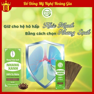  Nhang Xanh Trầm Hương 100% Tự Nhiên, Không Hóa Chất Độc Hại