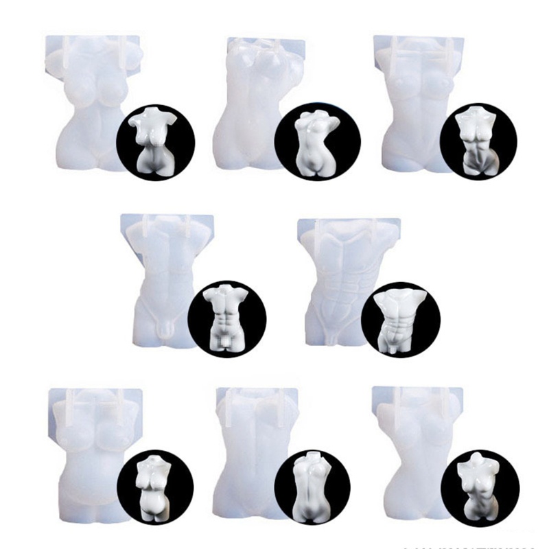 Khuôn silicone tạo hình cơ thể người trang trí 3d