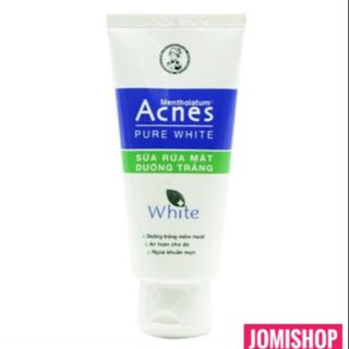 Sữa rửa mặt dưỡng trắng Acnes Pure White 100g