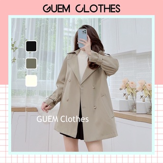 Áo Mangto dáng lửng 4 Cúc Nhựa Boiling hàng Quảng Châu L1 thời trang - GUEM Clothes