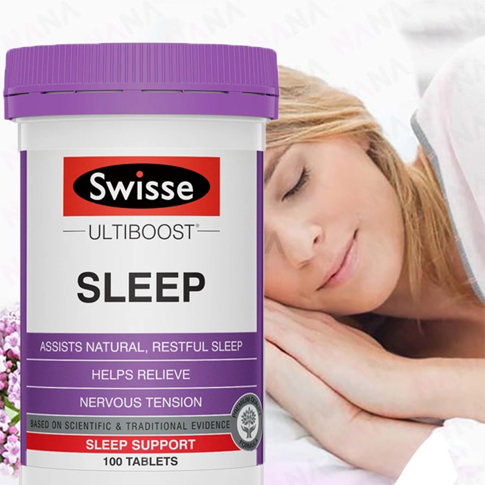 Viên Uống Hỗ Trợ Giấc Ngủ Swisse Sleep 100 viên của Úc