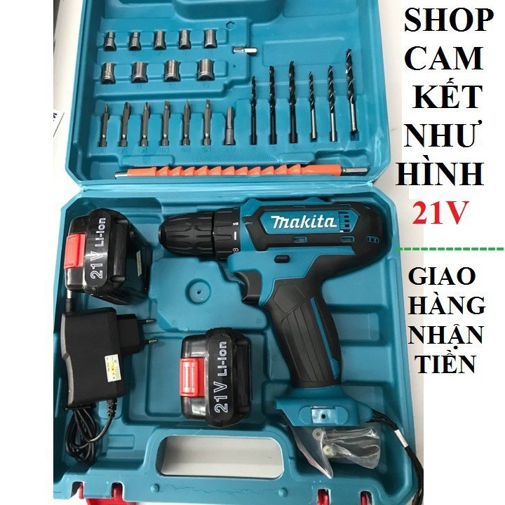 Máy khoan pin Makita- Máy Khoan Pin makita 21v