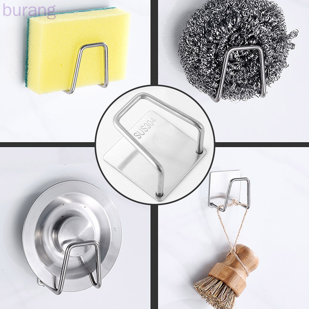 Giá đỡ miếng xốp bọt biển rửa chén bằng thép không gỉ chất lượng cao