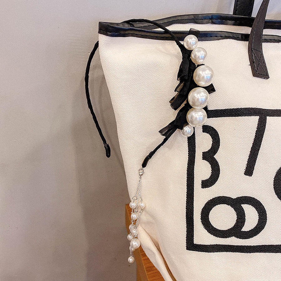 Băng Đô Ren Đính Ngọc Trai Và Nơ Có Thể Tháo Rời Thời Trang Hàn Quốc Cho Nữ