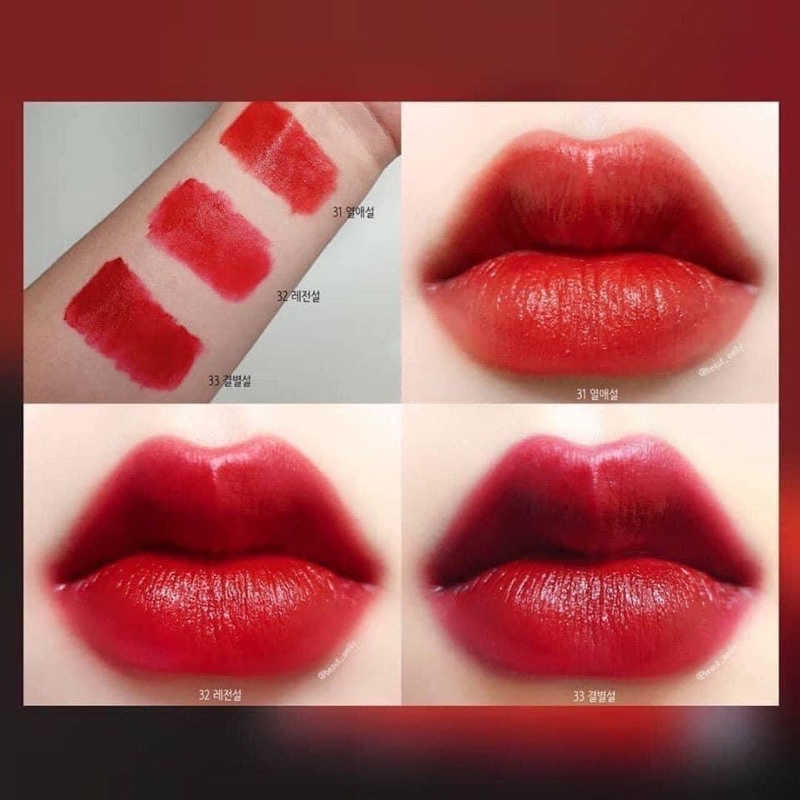 [Có bill]Son kem lì Bbia Last Velvet Lip Tint Version 7 RED SCANDAL ( 3 Màu) 5g