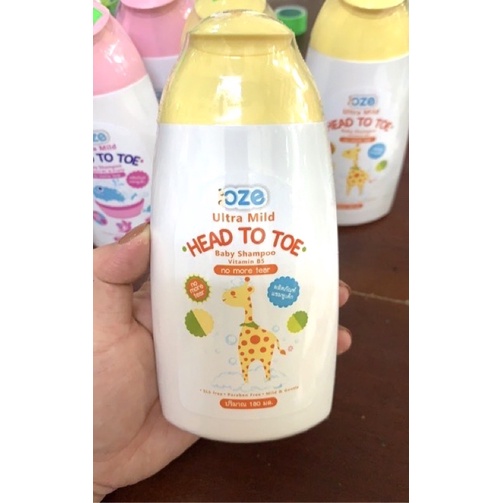 Sữa Tắm Gội Toàn Thân Cho Bé Oze 180ml Thái Lan