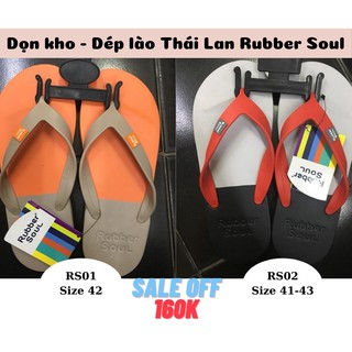 Dép kẹp nam rubber soul size 5-10 thái lan