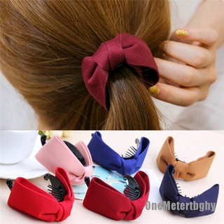 Kẹp tóc phối nơ thời trang cho nữ