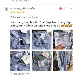 Váy sơ mi kẻ xanh dài tay (kèm đai) đầm sơ mi dáng suông bigsize <65kg