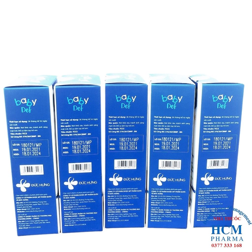 Kem Em Bé Baby Def giảm hăm tả rôm sảy - 20g DHG11