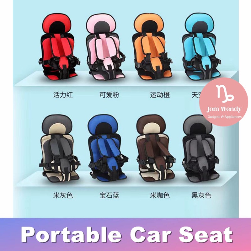 *Ready Stock* Portable Car Seat Kids Car Safety Seat For Child Baby Portable Carrier Seat Portable Baby Car Seat
