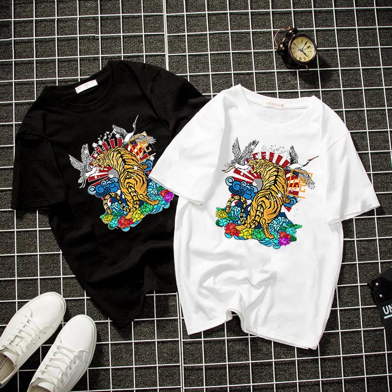 Áo thun unisex form rộng họa tiết Nhật Bản vải dày mịn đẹp 2019T1942