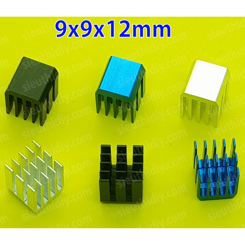 Nhôm tản nhiệt các cỡ gắn lưng chipset và IC