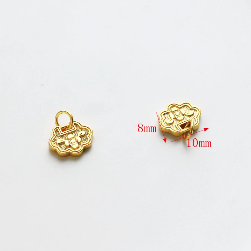 Túi Đồng 18k Hình Bông Hoa Màu Vàng Đồng Cổ Điển Dùng Làm Trang Sức diy