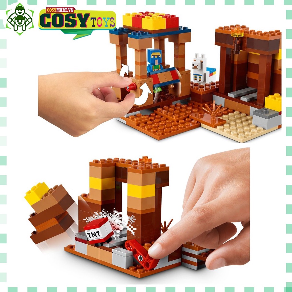 Đồ chơi lắp ghép xếp hình My world Ngôi đền huyền bí với từ 213 mảnh ghép