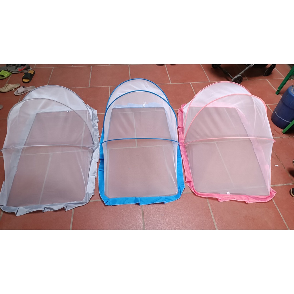 Màn chụp đáy vuông gấp gọn cao cấp cho bé - Kích thước 110 x 60 x 65