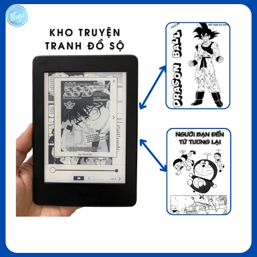 Máy đọc sách kindle paperwhite gen 3 tặng kèm cover bảo hành 6 tháng